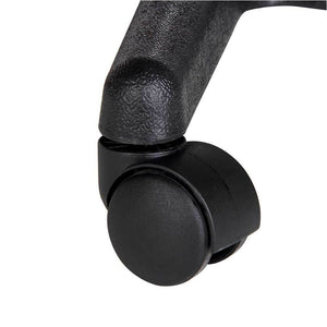 Sgabello Estetista Girevole Seduta Imbottita 10cm in Ecopelle Salone Studio Nero