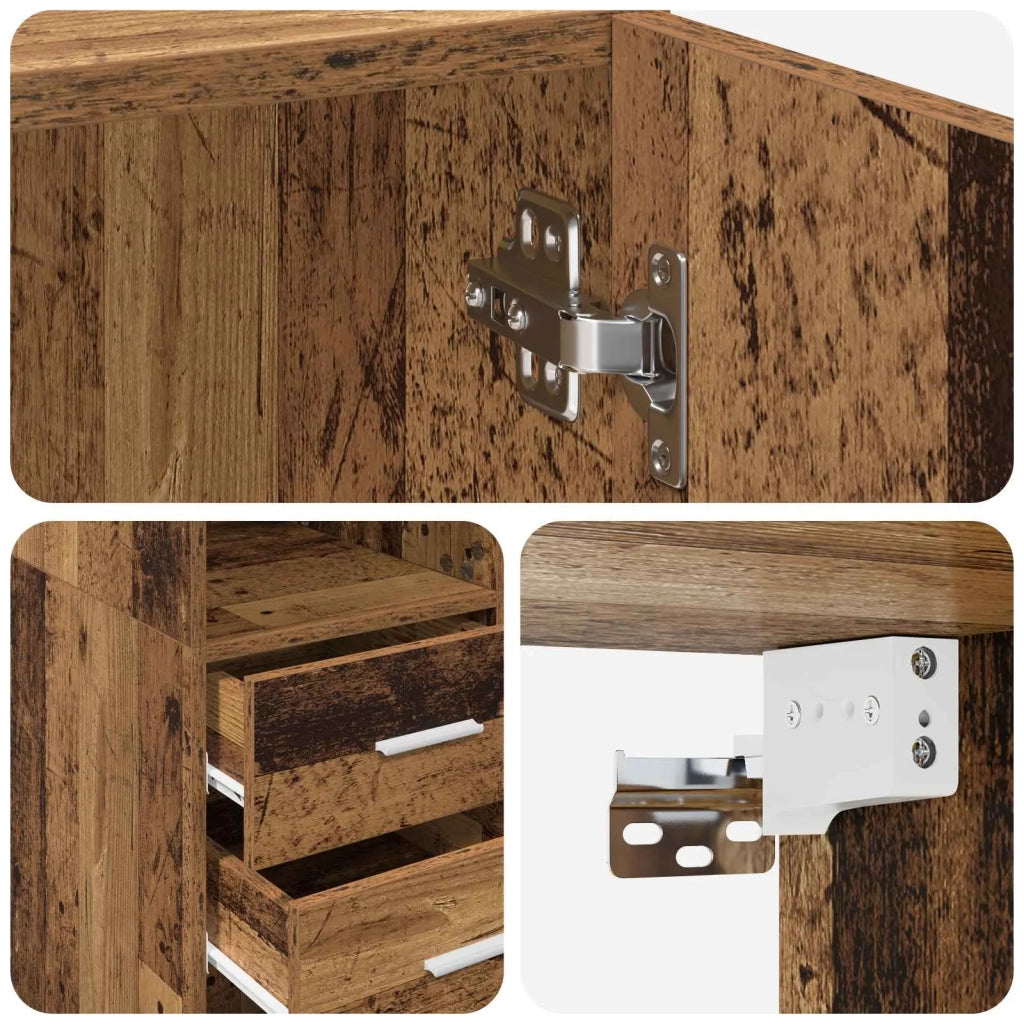 Armadio per la conservazione con ripiani Legno antico 3446670