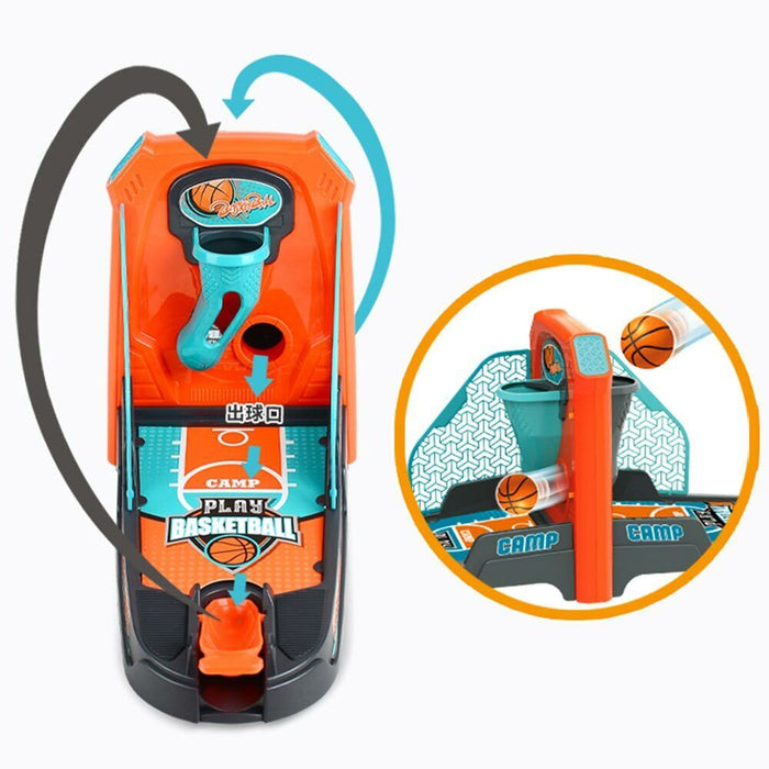 Gioco di Societa Basket Palla Canestro da Tavolo Giocattolo Bambini 2 Giocatori