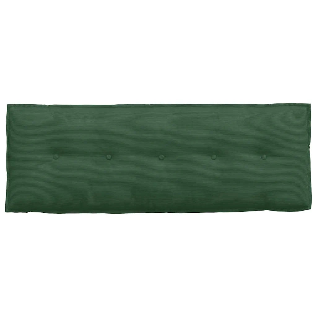 Cuscino per Schiena Verde Giungla 140 x 50 cm Tessuto in Cords