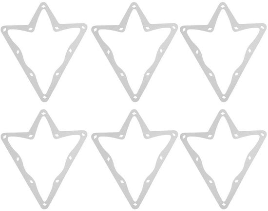 Set di Biliardo Professionale - 6 Pezzi - Materiale Sostenibile - Posizionamento Rapido della Palla - Tavolo Senza Danni - Comfortevole Maneggevolezza