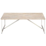 Tavolino da Salotto 110x110x36 cm in Legno Massello di Mango 247698