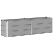 Fioriera | Cassetta per fiori | Vaso Grigio chiaro 160 x 40 x 45 cm Acciaio