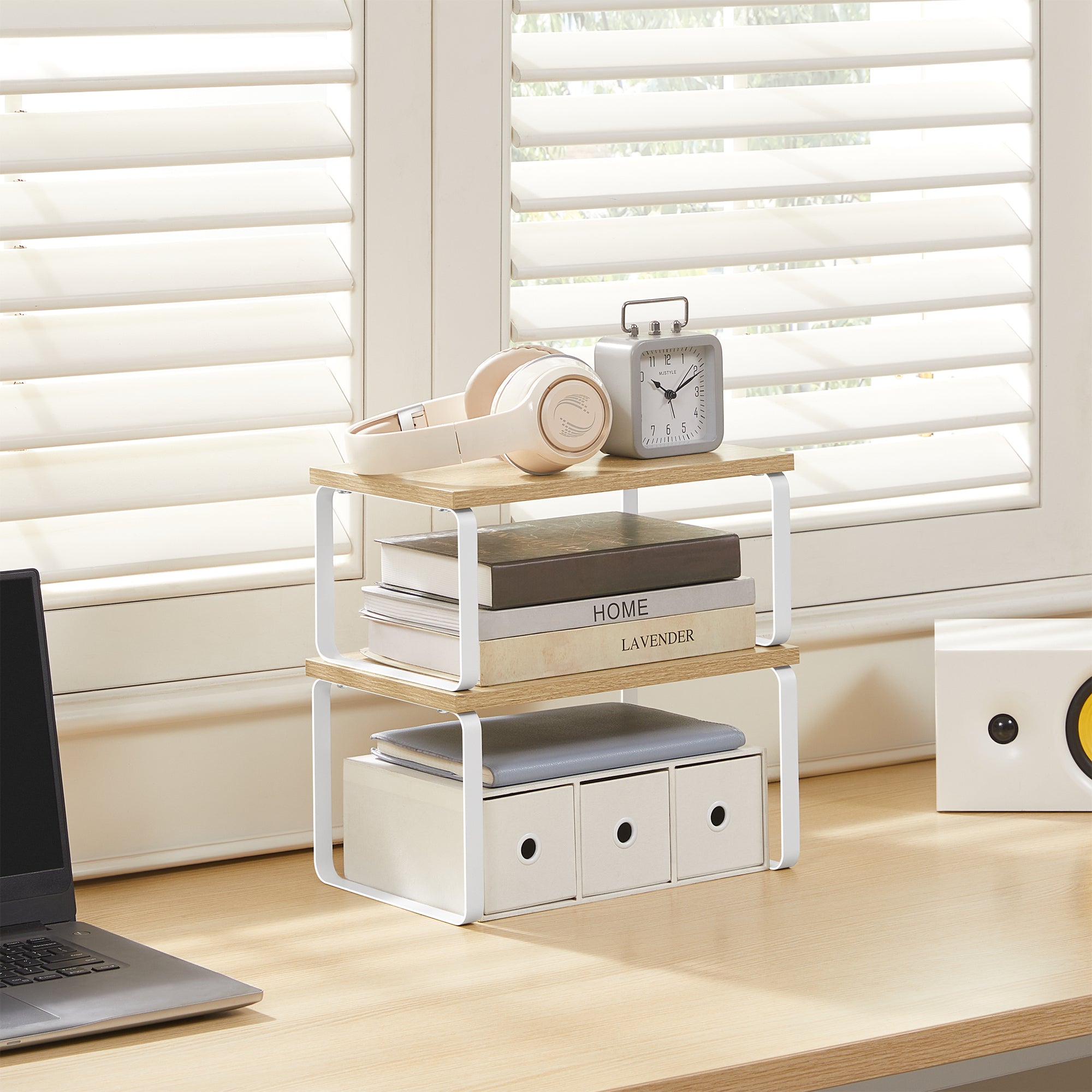 Mensole da cucina VALORA - Organizer per spezie per piano di lavoro KCS020W11 x2