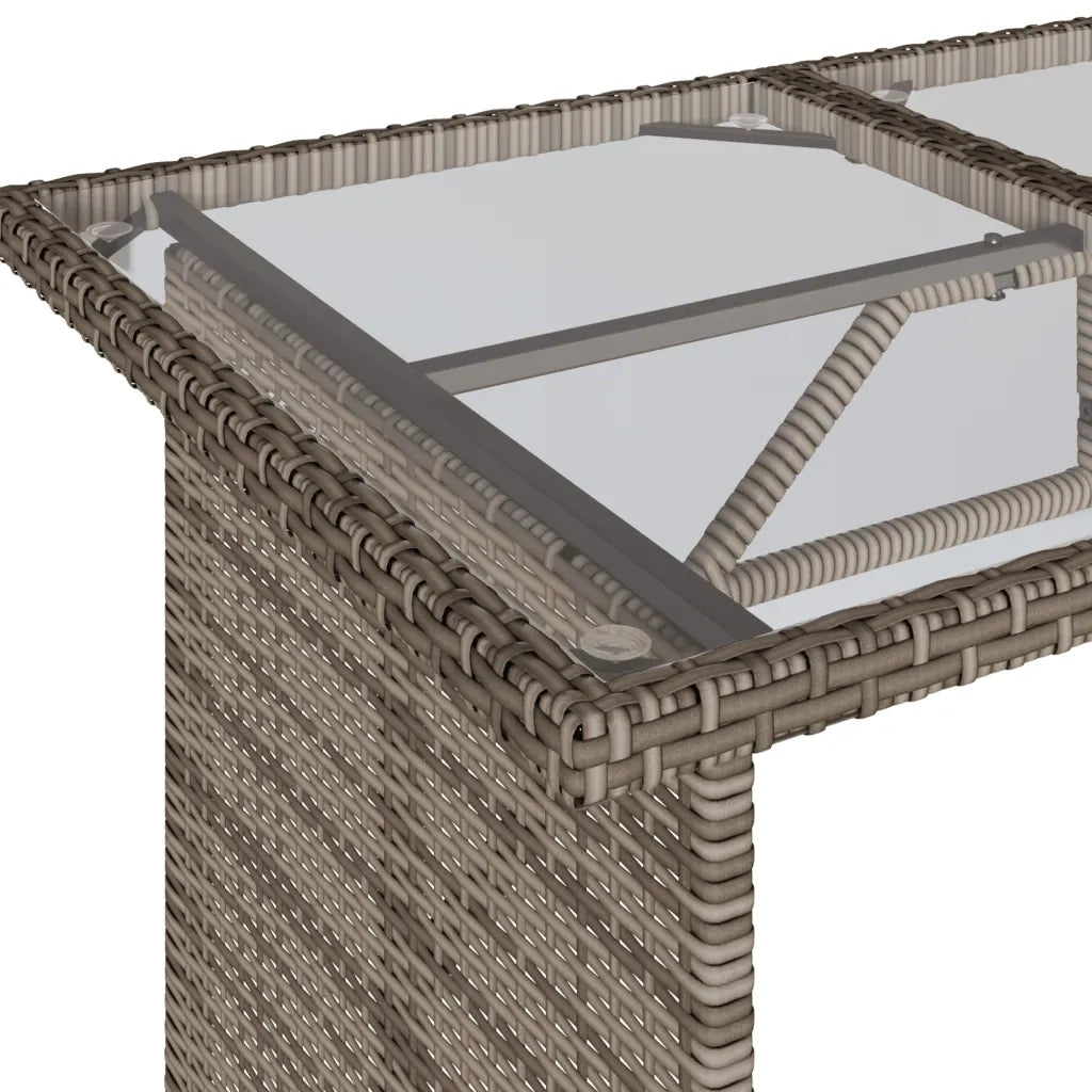 Set Divano da Giardino 6 pz con Cuscini Grigio in Polyrattan 3213551