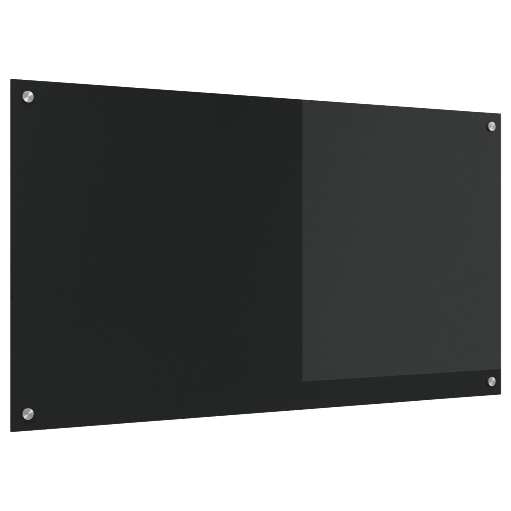 Schienale cucina  Nero 110x60x0,6 cm in vetro temperato