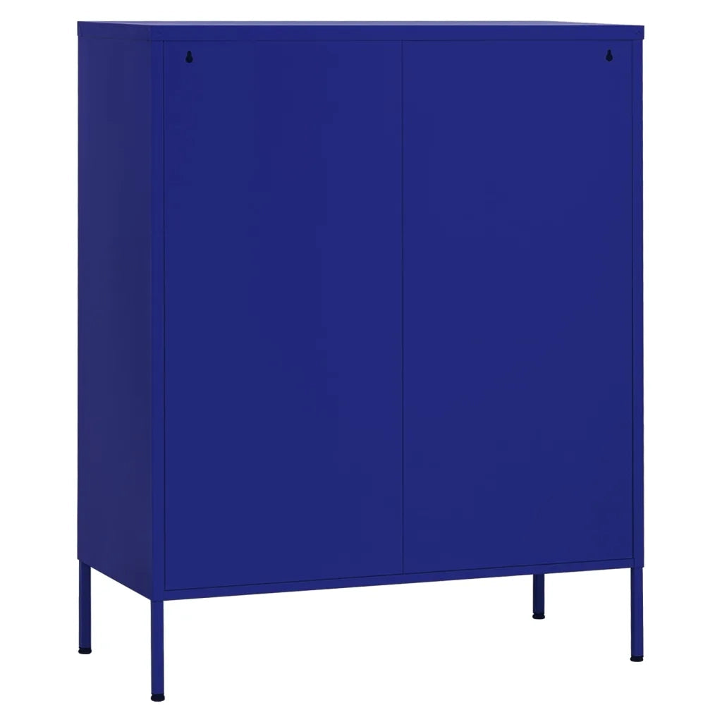 Armadietto Blu Marino 80x35x101,5 cm in Acciaio cod mxl 53457