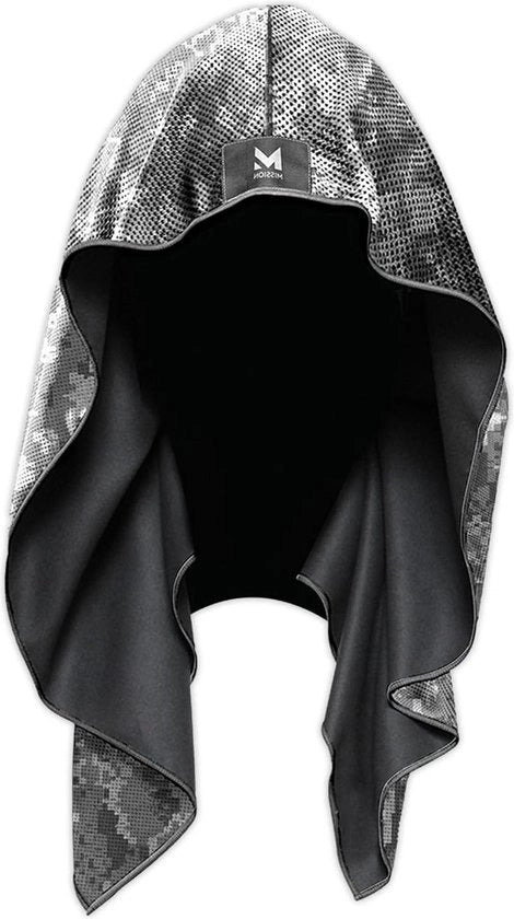 Cappotto di raffreddamento Techknit con tecnologia di raffreddamento e asciugamano di raffreddamento digitale a camouflage in grigio con tecnologia di raffreddamento