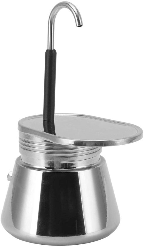 Apparecchio per caffè espresso in acciaio inossidabile - Compatta e portatile - Moka con grande capacità - Per appassionati di caffè