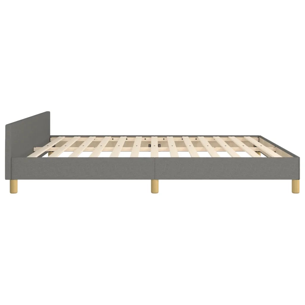 Giroletto senza Materasso Grigio Scuro 160x200 cm Tessuto 3125147