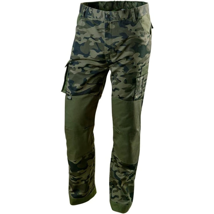 Topex 81-221-l pantaloni da lavo ro camo 65% cotone + 35% poli ds