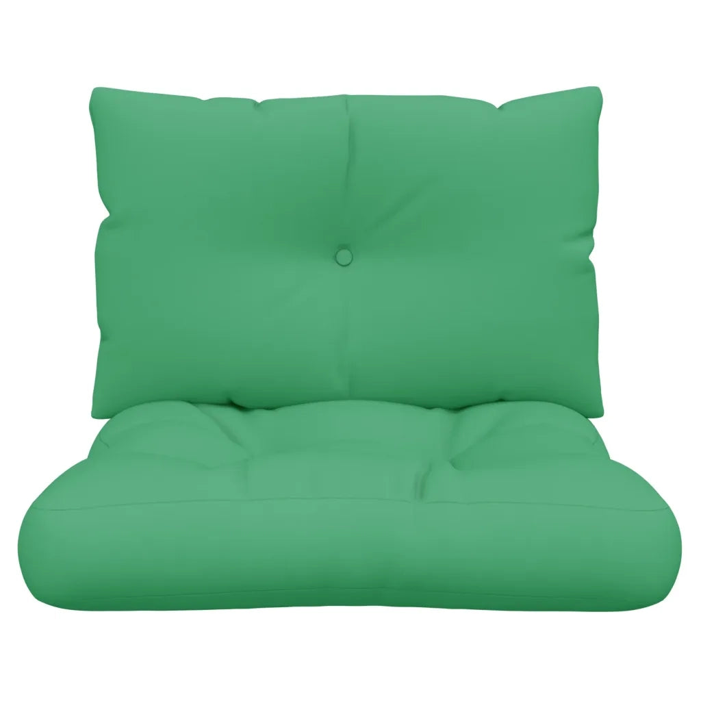 Cuscini per Pallet 2 pz Verdi in Tessuto 360839