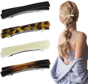 Accessori per capelli - 4 pezzi - Antiscivolo - Leggero - Duraturo - Per capelli fini/dunni - 6,5 x 1,2 cm - 2,56 pollici - Accessori per capelli