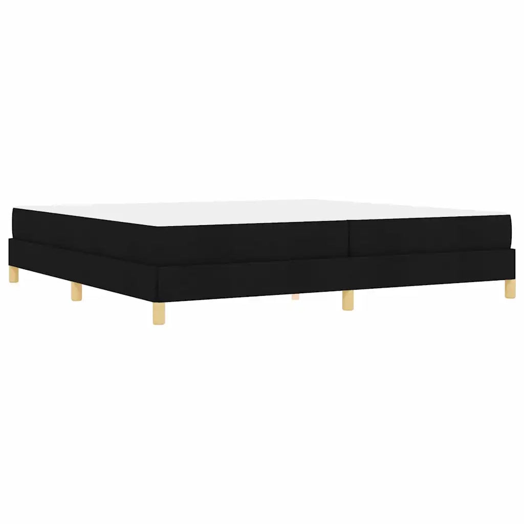 vidaXL Letto a molle Nero e Marrone 200 x 200 cm
