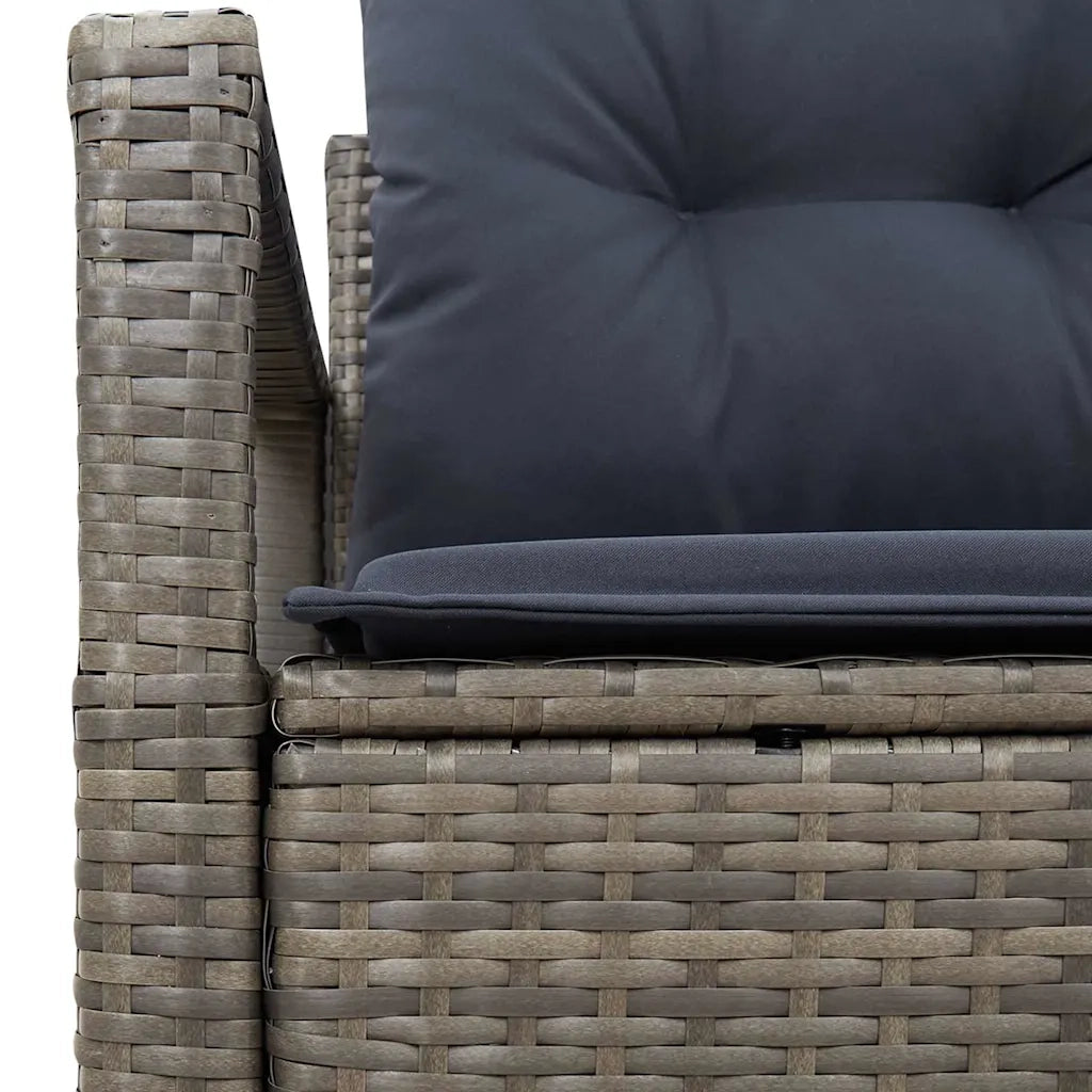 Divano da giardino con cuscino 120 x 62 x 69 cm. polyrattan