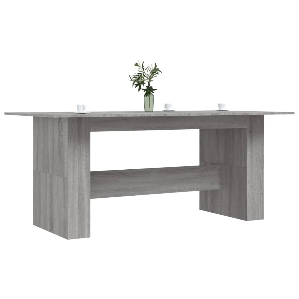 Tavolo da Pranzo Grigio Sonoma 180x90x76 cm Legno Multistrato 838193