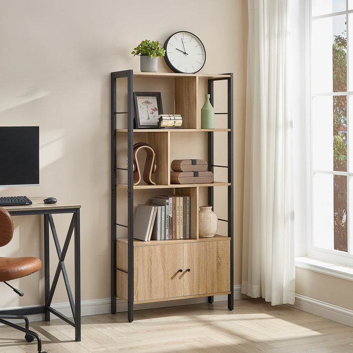 Libreria VALORA - Sonoma - Scaffale stabile per libri e decorazioni LBC022B11