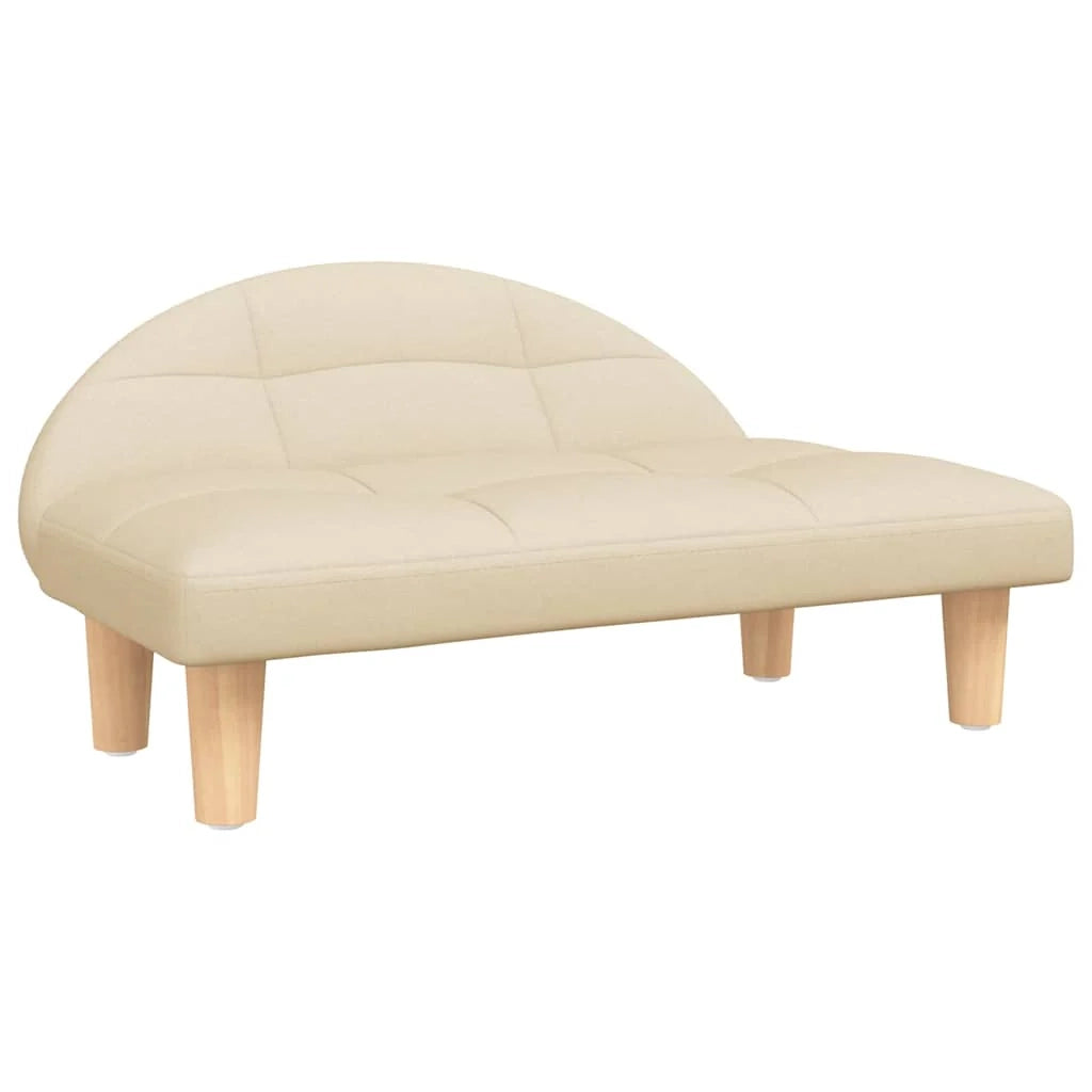 Cuccia per cani comoda cesta da divano 70 x 52 x 30 cm tessuto crema 02_0042892