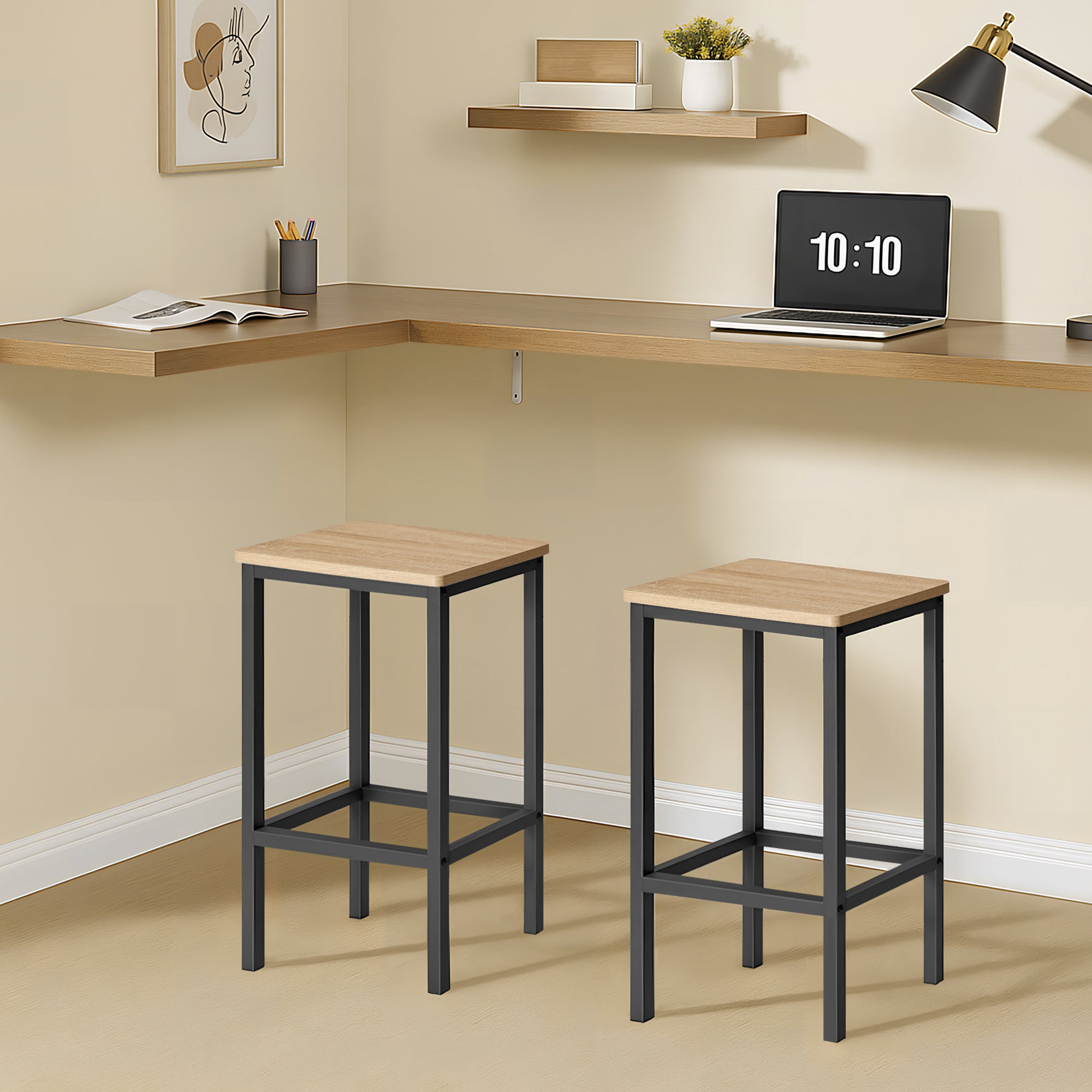 Sgabelli da bar moderni VALORA Sonoma - Stile loft - LBC065B11 x2