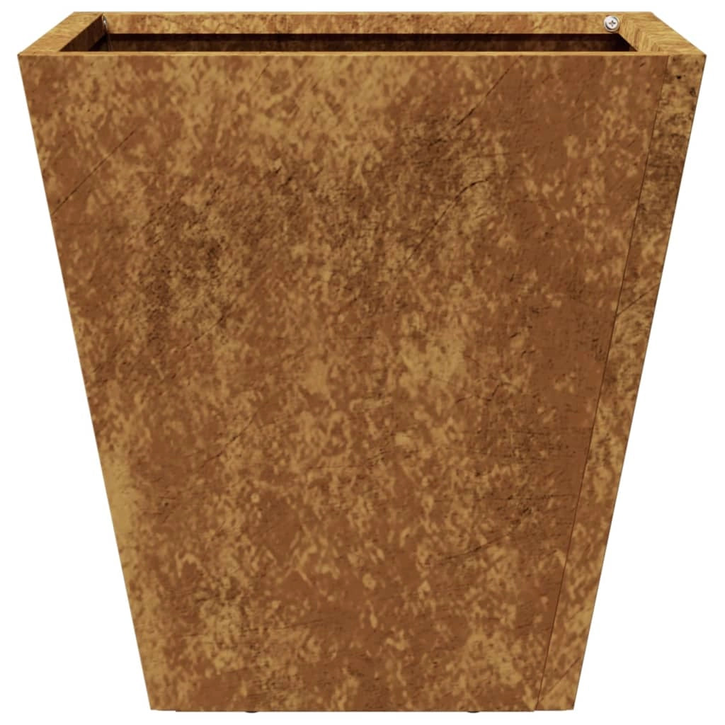 Fioriera rialzata per piante fiori giardino terrazze set da 2 30 x 30 x 30 cm acciaio Corten marrone 02_0038917