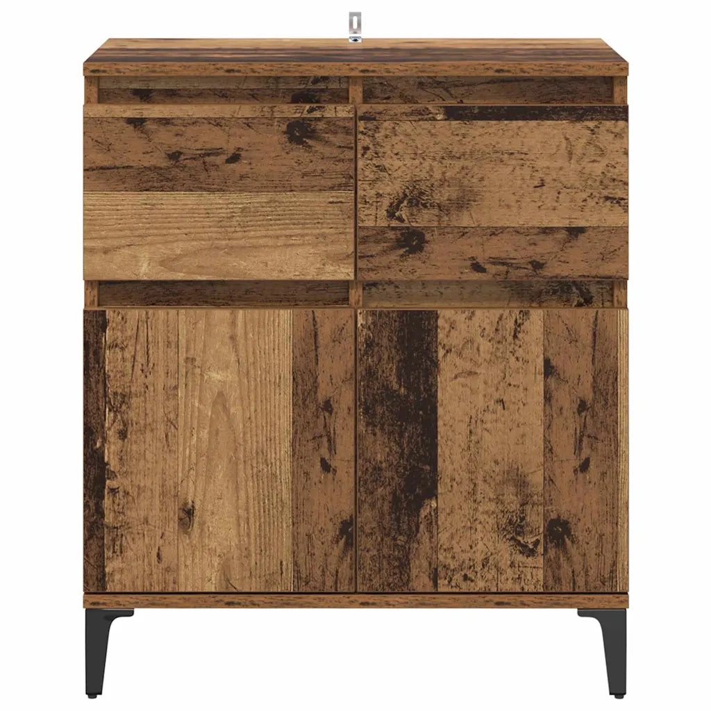 Credenza | Madia | Buffet da pranzo | Armadio da pranzo con cassetto Legno vecchio 60 x 35 x 70 cm