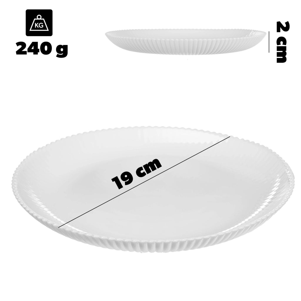 Set di stoviglie KADAX, 3 pezzi, piatti, stoviglie bianche