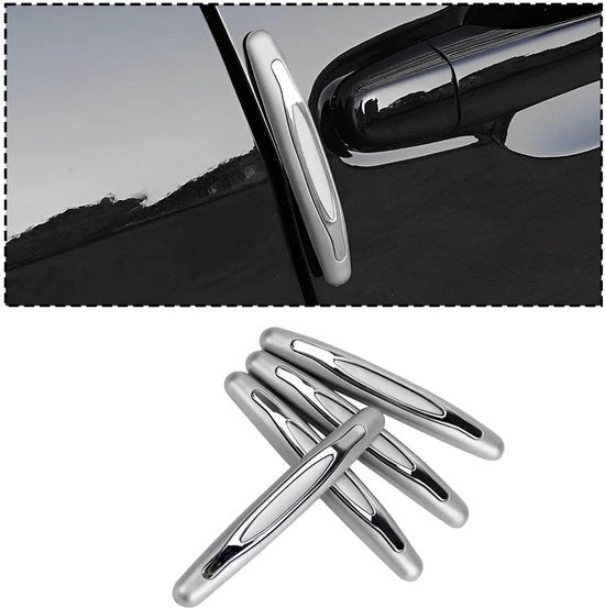 Set di Protezioni per Porte 4 pezzi - Protezione Anticorrosiva - Resistente ai Shock - Adattamento Universale - Materiale ABS+PVC Duraturo - Facile da Installare - Protezione Porta
