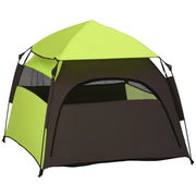 Casetta per Cani ¨C zephmum ¨C Verde e Nero 110x110x85 cm