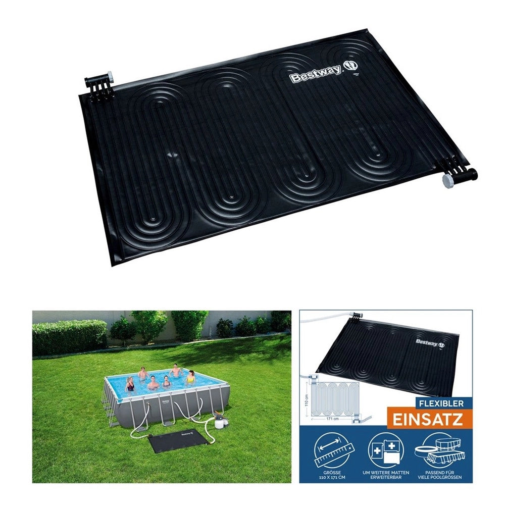 Trade Shop - Pannello Tappetino Riscaldatore A Energia Solare Per Piscina Fuori Terra 110x171cm 58423 -