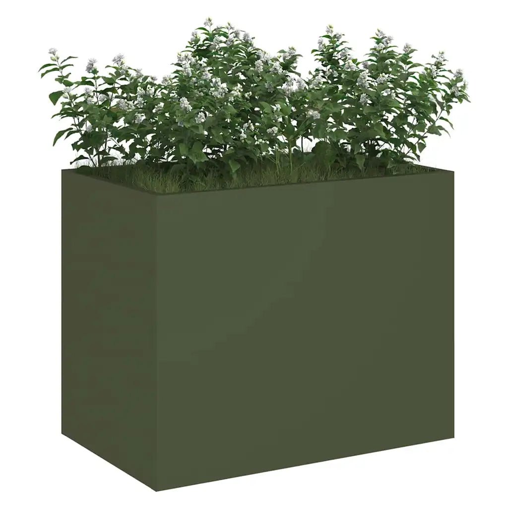 Vaso da giardino-Fioriera Esterno-Contenitore per Piante Oliver verde 50 x 32 x 40 cm