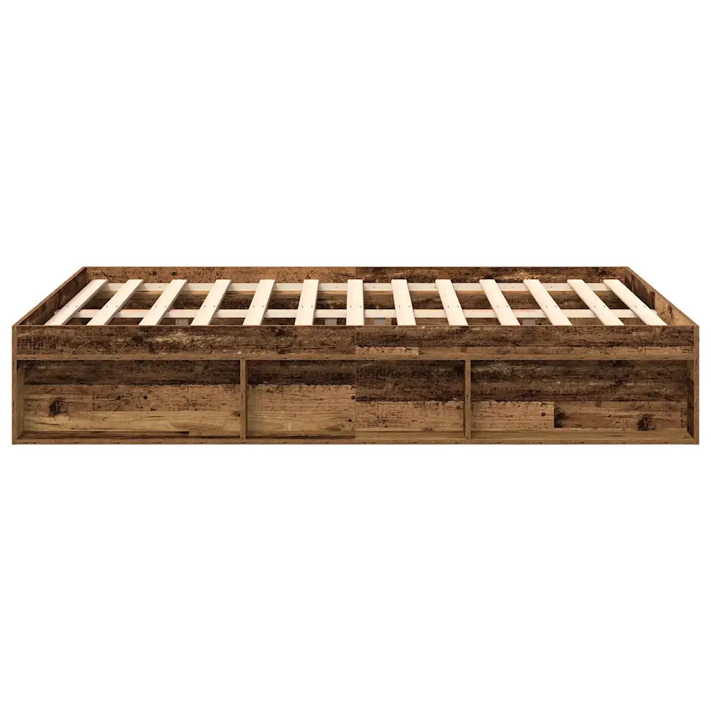 Giroletto senza Materasso Legno Antico 160x200 cm in Truciolato