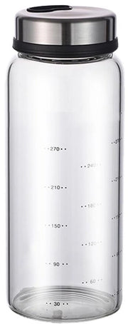 Contenitore per Erbe 300ml - Shaker Rotativo - Dispensatore Liquido - Chiusura Antimorsura - Doppia Dose per Spezie - Design Elegante - Dispensatore per Olio