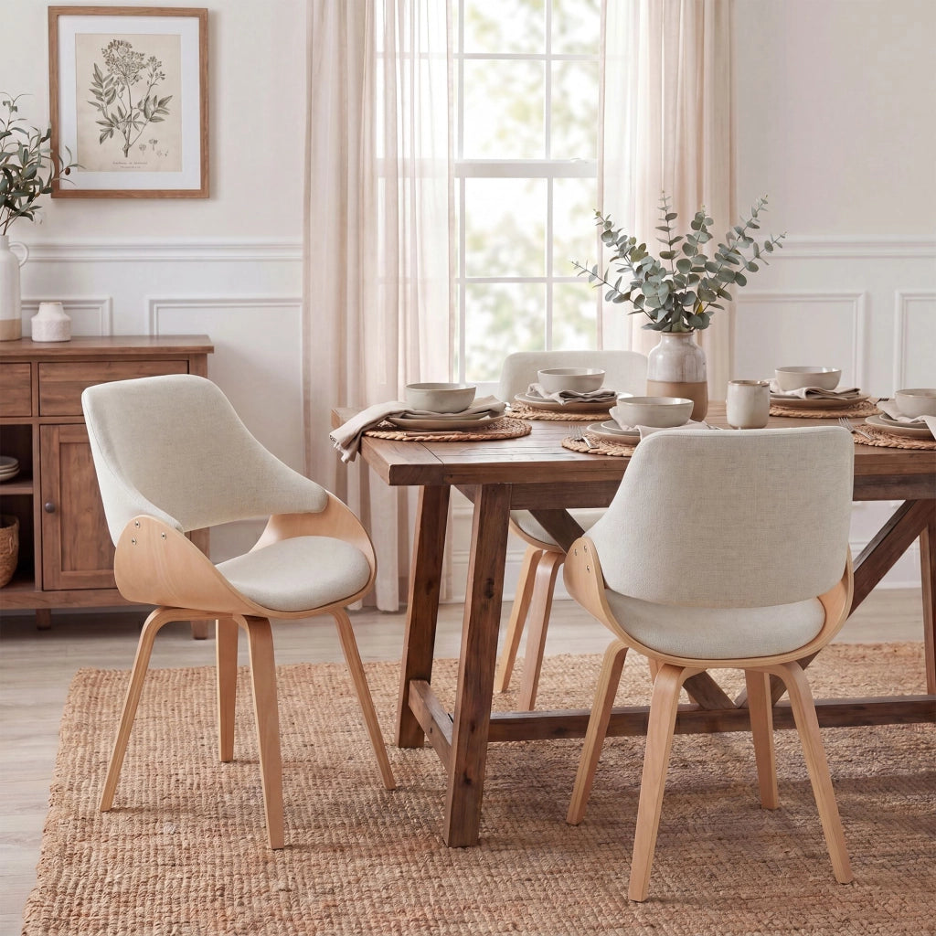 Sedia per sala da pranzo in tessuto Vangale 1