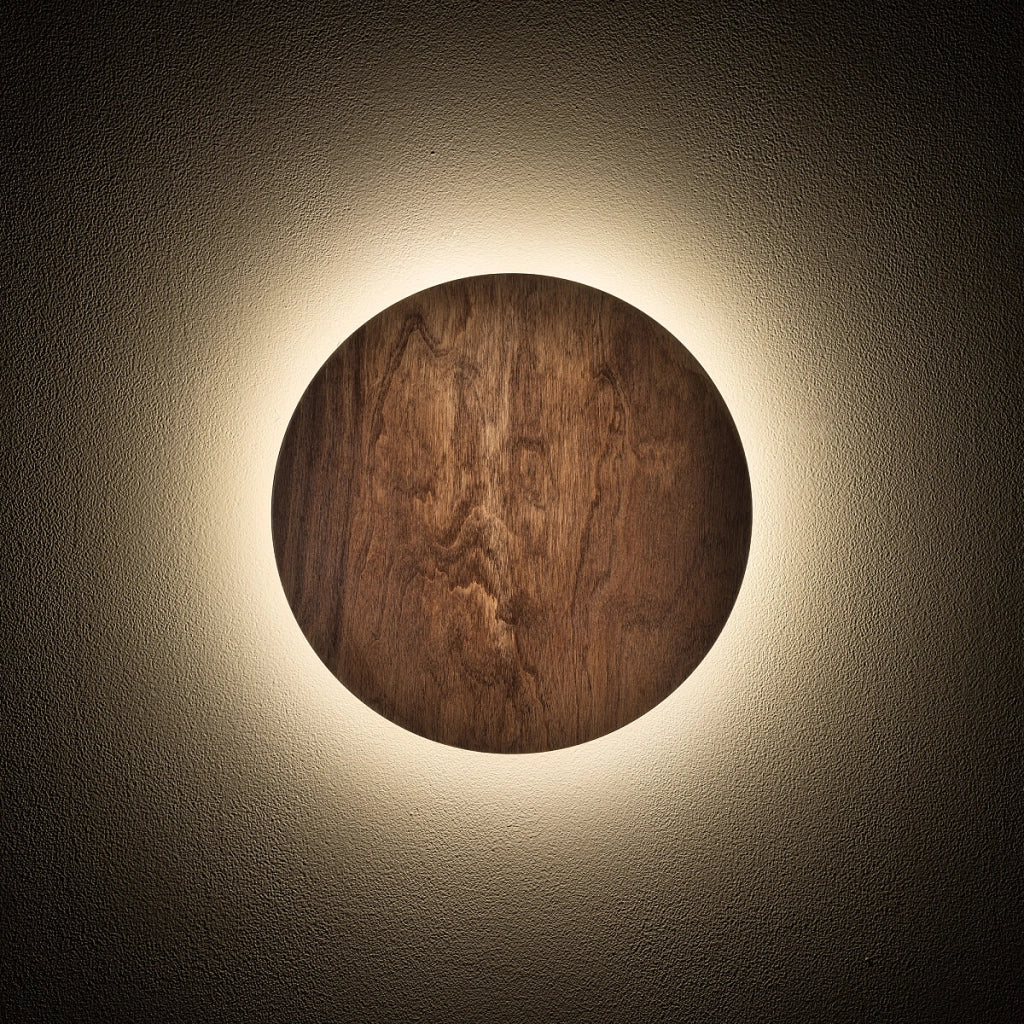 Applique tonda Ø15 legno scuro RING TIMBER LED 7W Nowodvorski