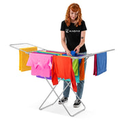 Stendibiancheria verticale KADAX, stabile, 18 m, pieghevole, grande
