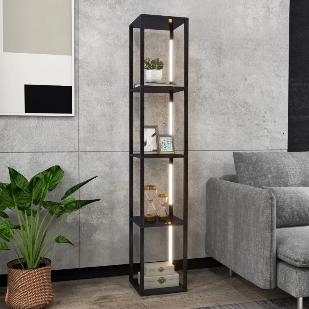 Lampada da terra 163cm con lampadine LED dimmerabili a 3 livelli poli LED ruotabili, Lampada da terra moderna Nero-Lampade