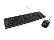 KIT TASTIERA + MOUSE CON FILO USB - NERA (245203)