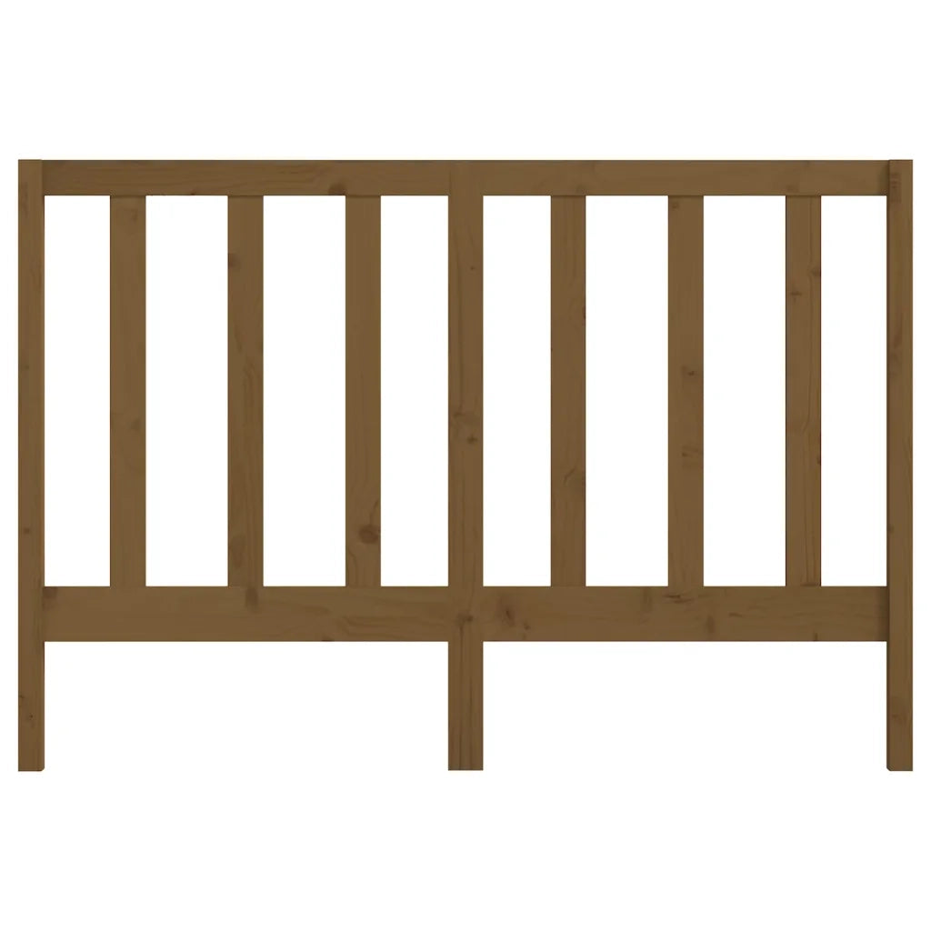 Testiera per Letto ambra 146x4x100 cm in Legno Massello di Pino 817693
