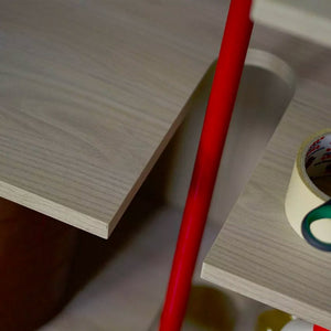 Armadio Portascope 2 Ante 6 Ripiani 72,3x36x177,1 cm in Truciolare Nobilitato Olmo