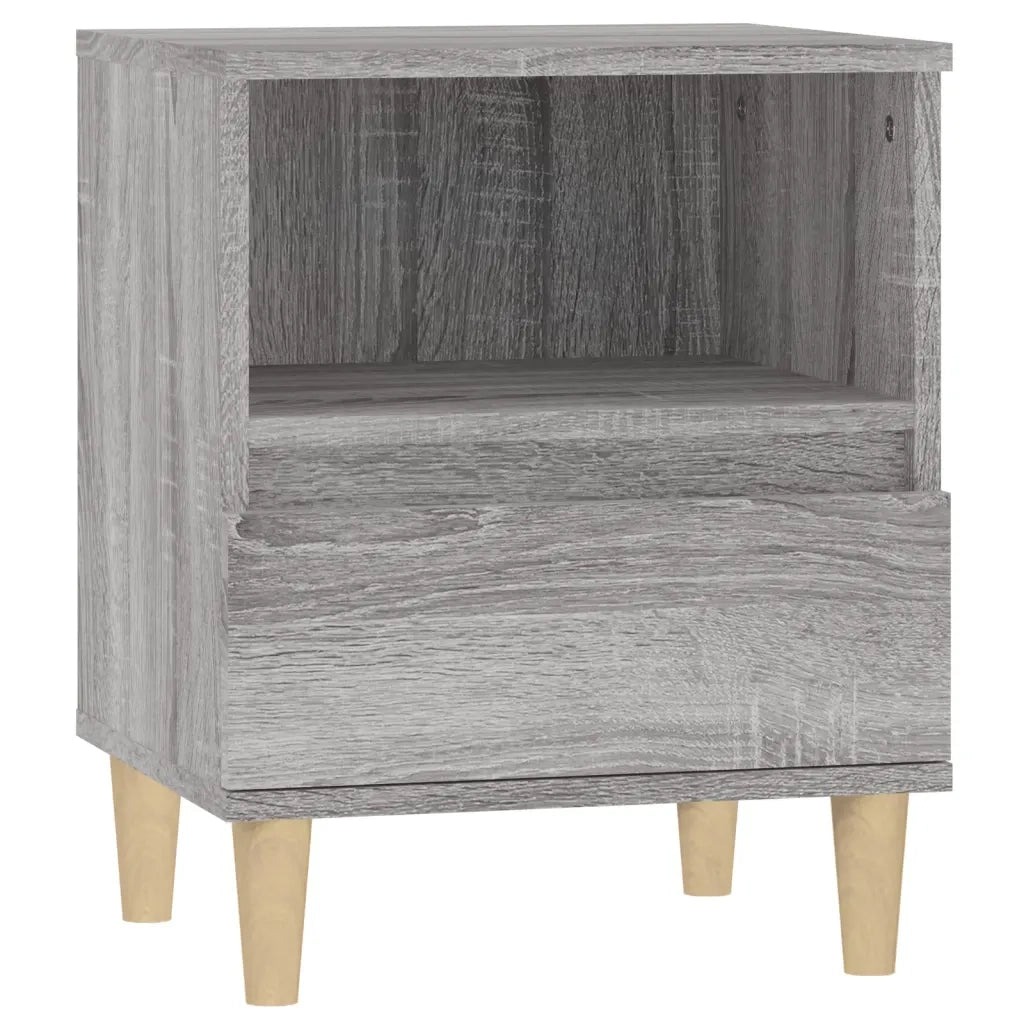 Comodino 2 pz-Set di 2 Tavolino da notte Grigio Sonoma 40x35x50 cm 800293