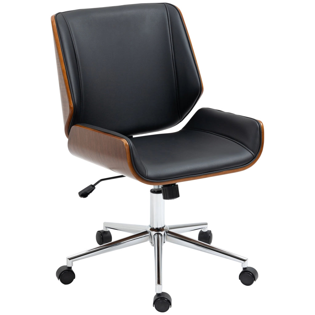 Sedia da ufficio design vintage altezza regolabile ¨C zephmum ¨C grigio 53x60x86-96 cm