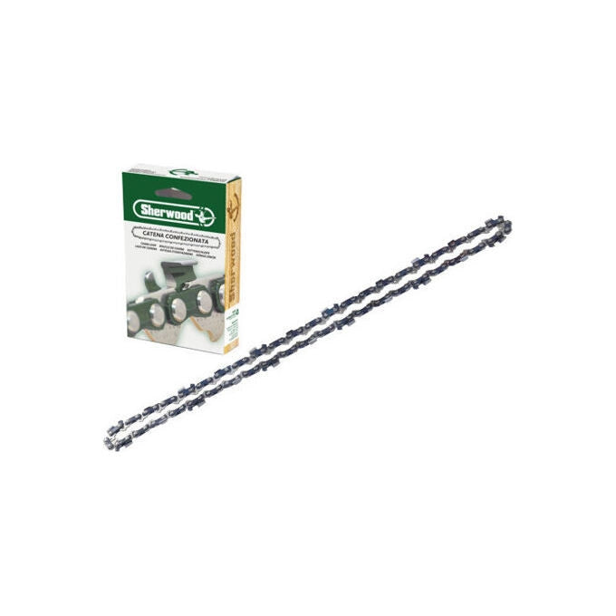 Sherwood catena per motosega SW21, 72 maglie, passo .325'', spessore 1,5 mm, dente semi-chisel, compatibile Oregon 22BP