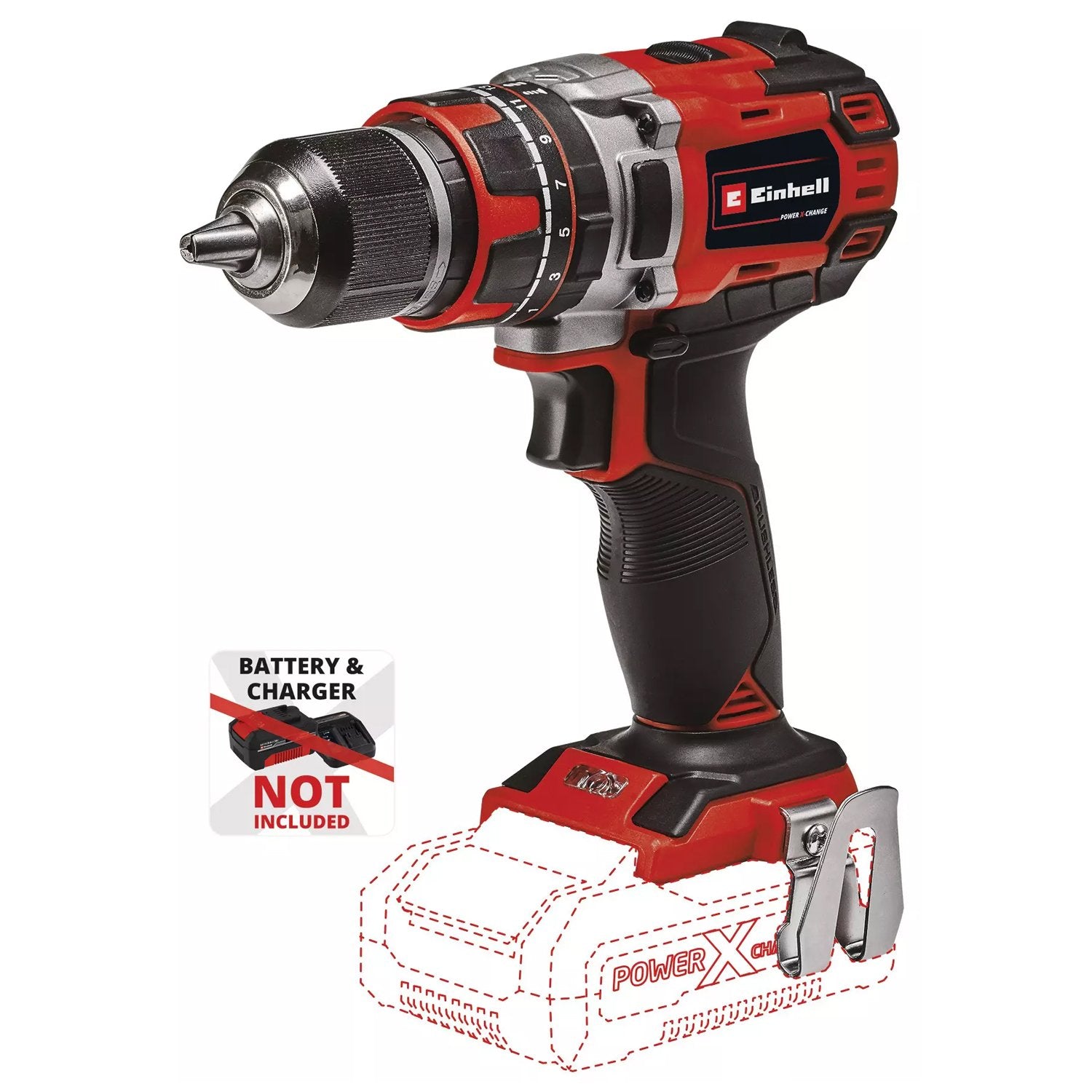 Trapano Avvitatore a Batteria 18V EINHELL TP-CD 18/50 Li-i BL-Solo A Percussione