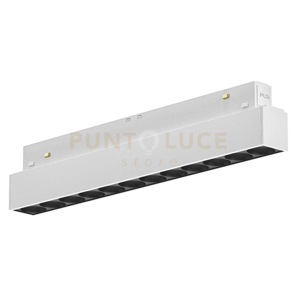 GFA1280- MODULO LED ANTIABBAGLIAMENTO PER BINARIO DOPPIA ACCENSIONE AD INCASTRO MAGNETICO PER BINARIO 48V 3000K 1123LM 12W 23,4CM BIANCO