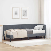 Struttura Letto Angolare con Materasso 2 pcs Grigio Velluto 3393879