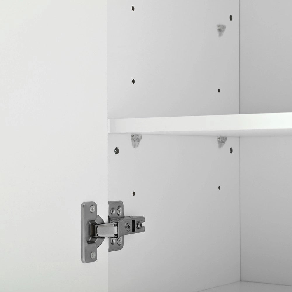 Scarpiera Panca 2 in 1 con Ante e Seduta Imbottita ¨C MINIMAL ¨C Bianco, 130x35x110 cm