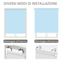 Tenda Avvolgibile Parasole con Manovella, Installazione a Muro o Soffitto, 120x200cm, Grigio