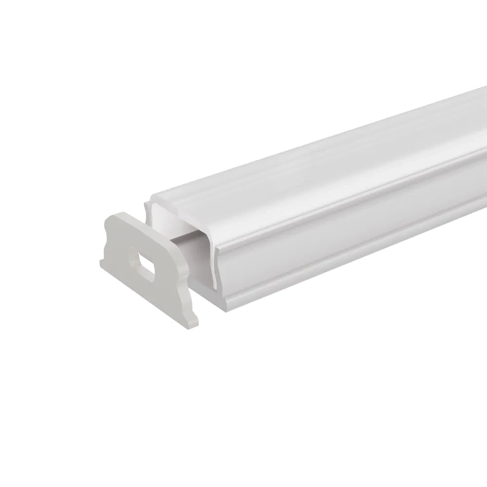 Profilo flessibile in alluminio silver 2mt per striscia led