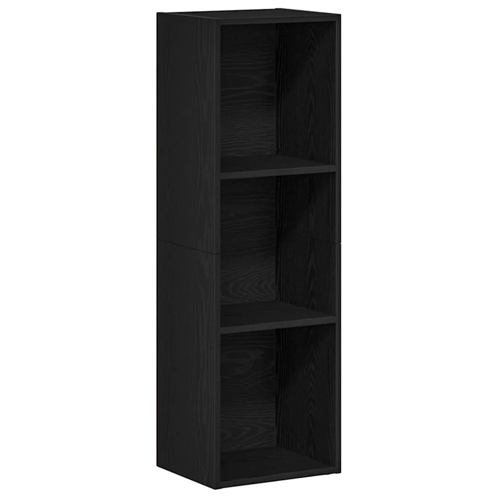 vidaXL Libreria Rovere Nero 36x30x114 cm in Legno Multistrato