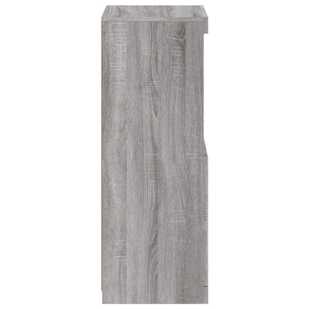 Credenza con Luci LED Grigio Sonoma 41x37x100 cm 836691